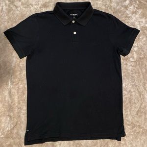 Goodfellow Black Loring Polo Shirt Medium